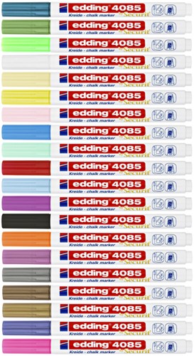 Krijtstift edding 4085 by Securit rond 1-2mm metallic groen-2