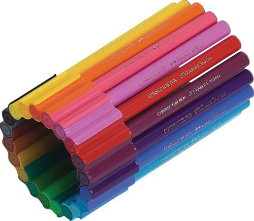 Kleurstiften Faber-Castell Connector assorti cadeauset à 80 stuks-4