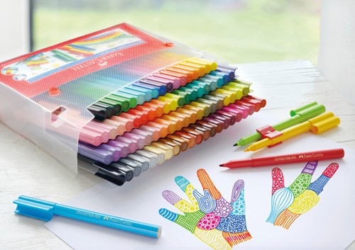 Kleurstiften Faber-Castell Connector assorti cadeauset à 80 stuks-5