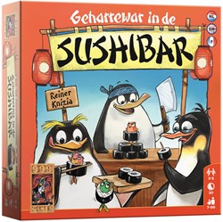Dobbelspel Geharrewar in de Sushibar