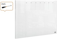 Weekplanner Nobo transparant acryl A4-5