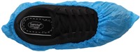 Schoenovertrek CMT 70mu geruwd maat 36-46 CPE blauw 50 stuks-2