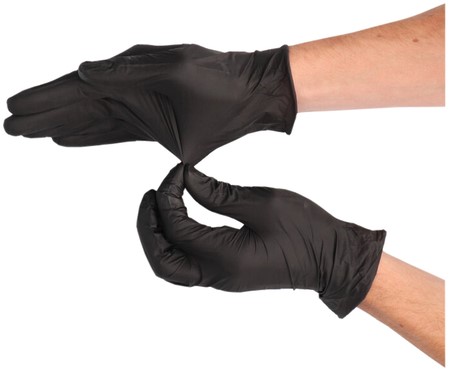 Handschoen CMT XL soft nitril zwart 100 stuks-2