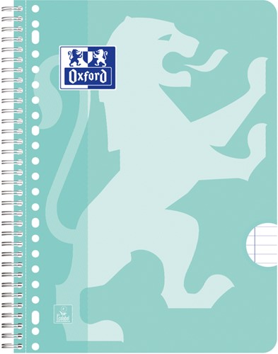 Collegeblok Oxford School A4+ lijn 23-gaats 160pag  80gr pastel assorti 3 stuks-2