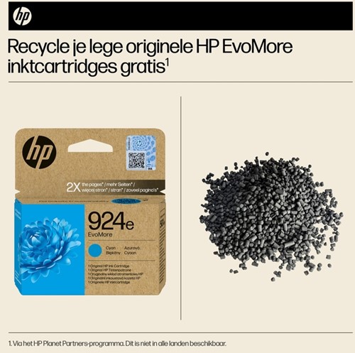 Inktcartridge HP 4K0U7NE 924E Evomore blauw-2