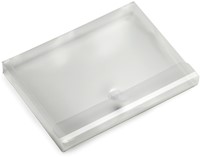 Enveloptas Europel A4 330x250x30mm dwars PP transparant wit