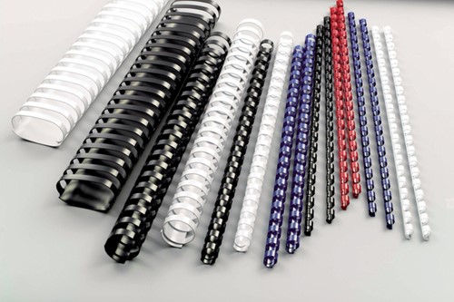 Bindrug GBC 10mm 21rings A4 blauw 100 stuks-1