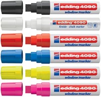 Krijtstift edding 4090 window schuin 4-15mm wit bister à 1 stuk-1
