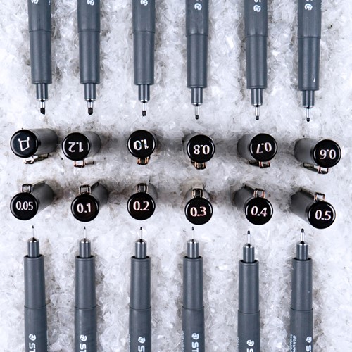 Fineliner Staedtler Pigment 308 zwart 0.5mm-7