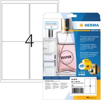 Etiket HERMA 8019 99.1x139mm transparant 100 stuks