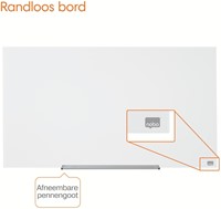 Glasbord Nobo Impression Pro 126x71cm briljant wit-6