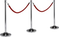 Afzetkoord Securit 150cm zwart met goudkleurige knop-3