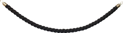 Afzetkoord Securit 150cm zwart met goudkleurige knop-2