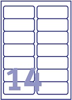 Etiket Avery L7563-25 99.1x38.1mm transparant mat 350 stuks-2