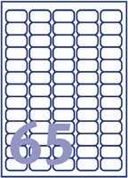 Etiket Avery J8551-25 38.1x21.2mm transparant 1625 stuks-2
