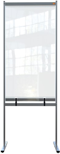 Scheidingswand Nobo vrijstaand doorzichtig PVC 78x206cm