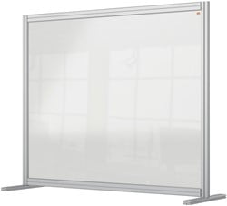 Bureauscherm Nobo modulair transparant acryl 100x120cm