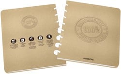 Schrift Adoc BIO A5 ruit 5x5mm 144 pagina's 90gr kraft
