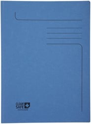 Dossiermap Exacompta Clean'Safe 2kleppen blauw 5 stuks