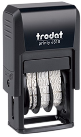 Datumstempel Trodat Printy 4810 Nederlands zwart