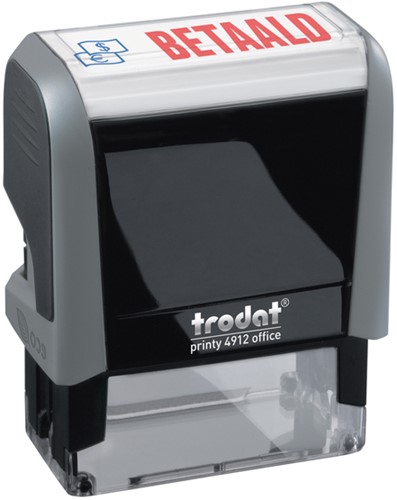 Tekststempel Trodat Printy 4912 Office betaald grijs