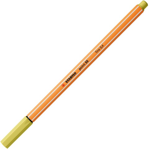 Fineliner STABILO point 88/67 fijn mosterd