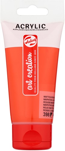 Acrylverf Talens Art Creation 398 naftolrood licht tube à 75ml