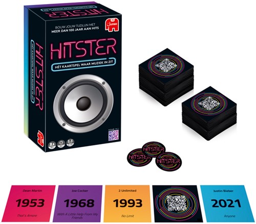 Kaartspel Hitster 16+ waar muziek in zit-3