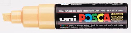 Verfstift Posca PC8K breed schuin zalmroze