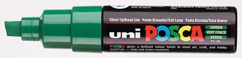 Verfstift Posca PC8K breed schuin donkergroen