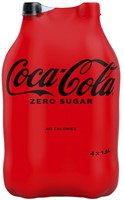 Frisdrank Coca Cola zero regular petfles 1.5 liter