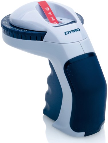 Lettertang Dymo Omega embossing blauw