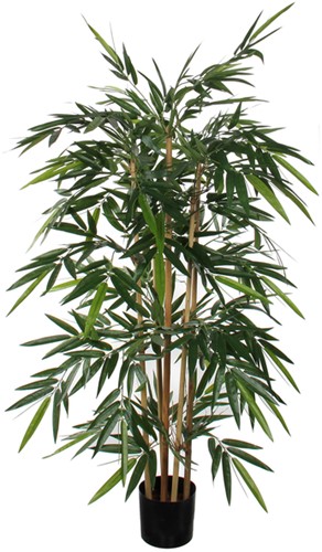 Kunstplant Mica Bamboe in plastic pot 150x75cm