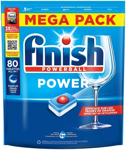 Vaatwastabbletten Finish All-i-one Power Regular 80 stuks