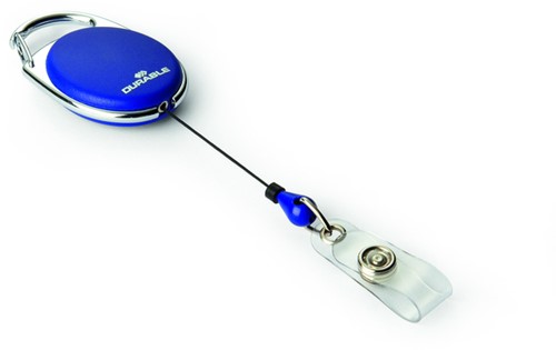 Afrolmechanisme Durable Style met drukknopsluiting blauw