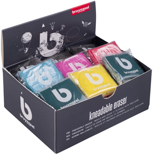 Kneedgum Bruynzeel Teens display à 36 stuks assorti