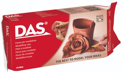 Klei DAS air hardening terracotta 500 gram