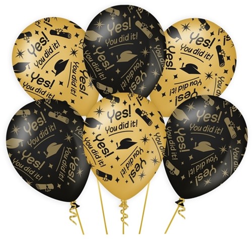Classy party balloons You did it