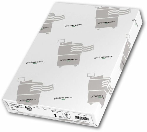 Giroform Digital precollated, white/ yellow, A4, FSC