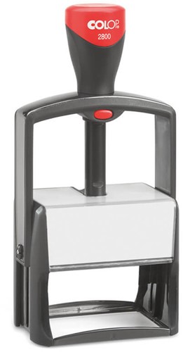 Tekststempel Colop Heavy Duty 2800 Classic Line personaliseerbaar rood