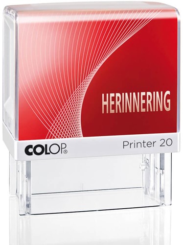Tekststempel Colop Printer 20/L herinnering rood