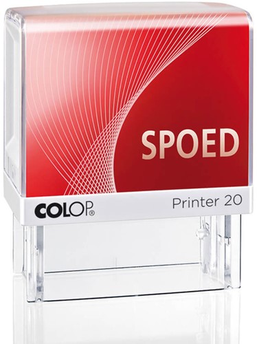 Tekststempel Colop Printer 20/L spoed rood