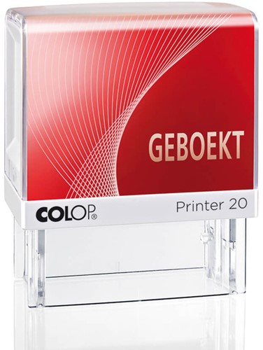 Tekststempel Colop Printer 20/L geboekt rood