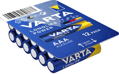Batterij Varta Longlife Power big box 12x AAA