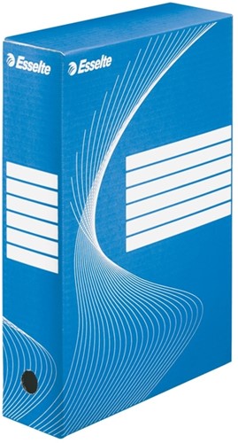 Archiefdoos Esselte Boxycolor 80mm 352x250mm blauw