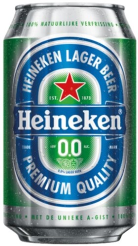 Bier Heineken 0.0% blik 330ml