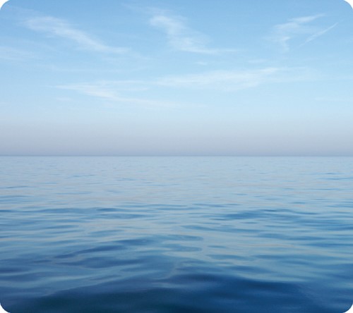 Muismat Fellowes natuur collectie blauwe oceaan 228x203mm