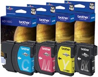 Inktcartridge Brother LC-1100C blauw-3