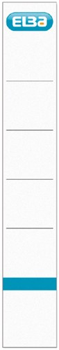 Rug-insteekkaart Elba smal 30x190mm wit 10 stuks