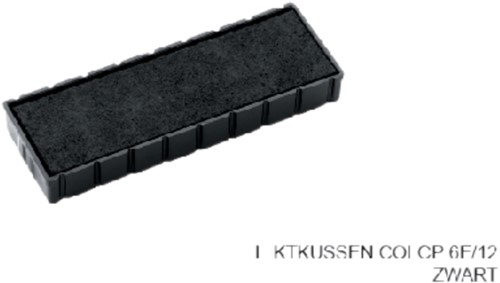 Stempelkussen Colop 6E/12 zwart